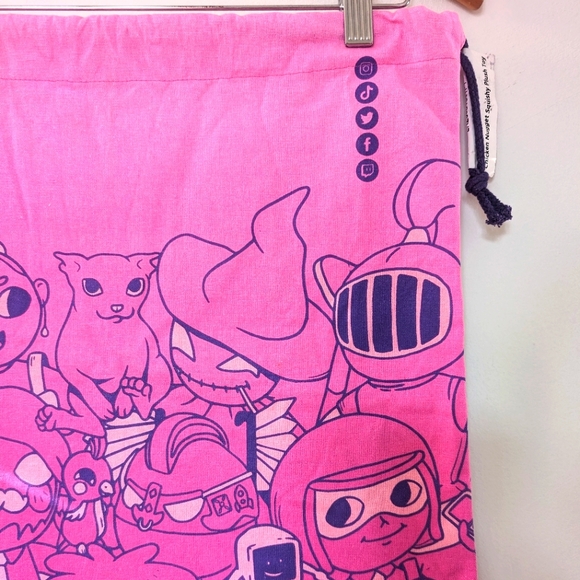 Makeship 2022 Collectable Pink Purple Jumbo Drawstring Bag - Picture 9 of 9